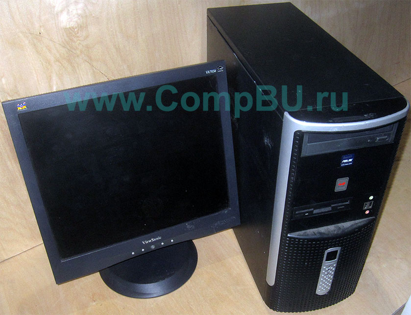 Комплект: одноядерный компьютер Intel Pentium-4 с 1Гб памяти и 17 дюймовый ЖК монитор (Подольск)